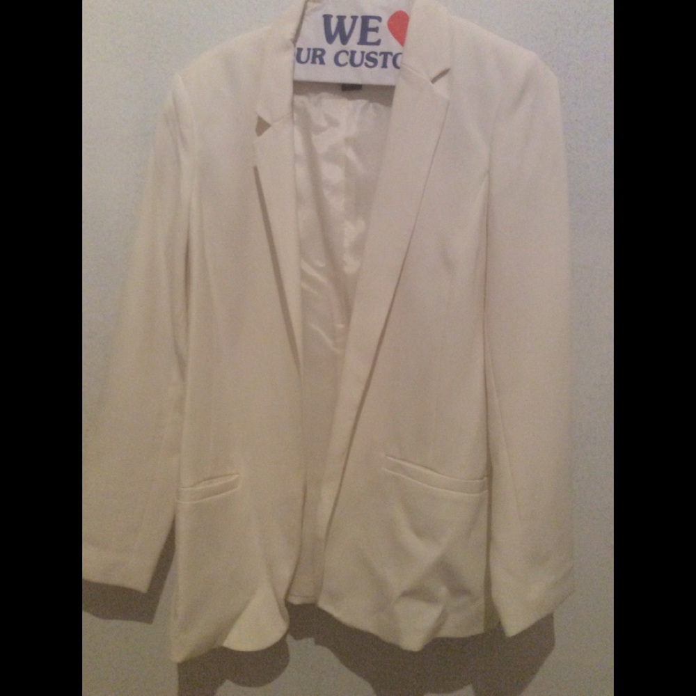 H&M cream blazer